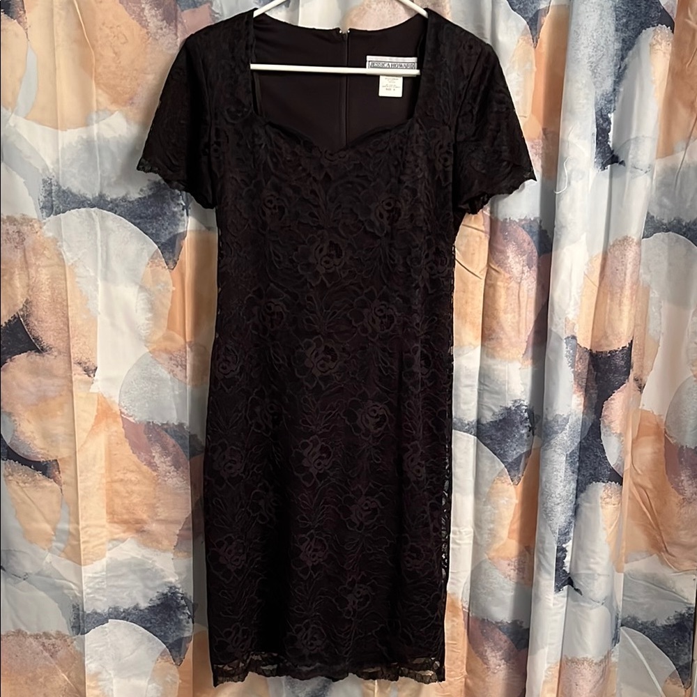 Jessica Howard Black lace Dress